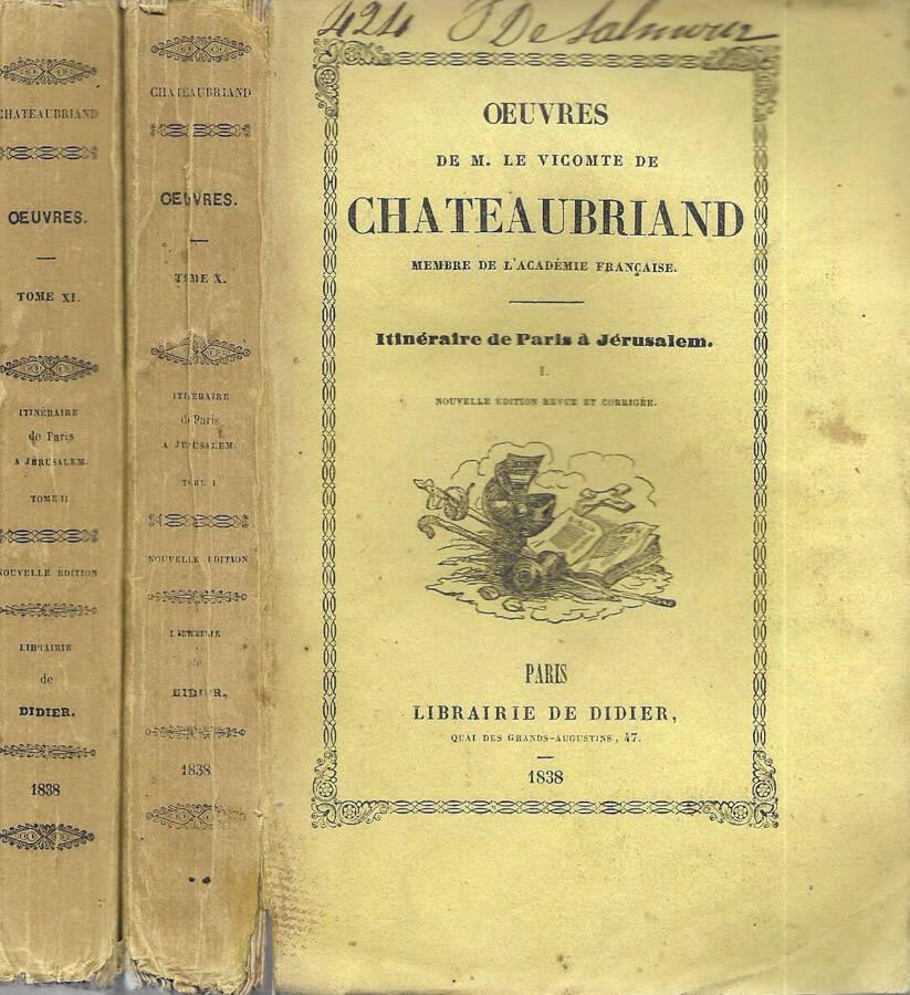 Abebooks Itinéraire de Paris à Jérusalem Vol I II