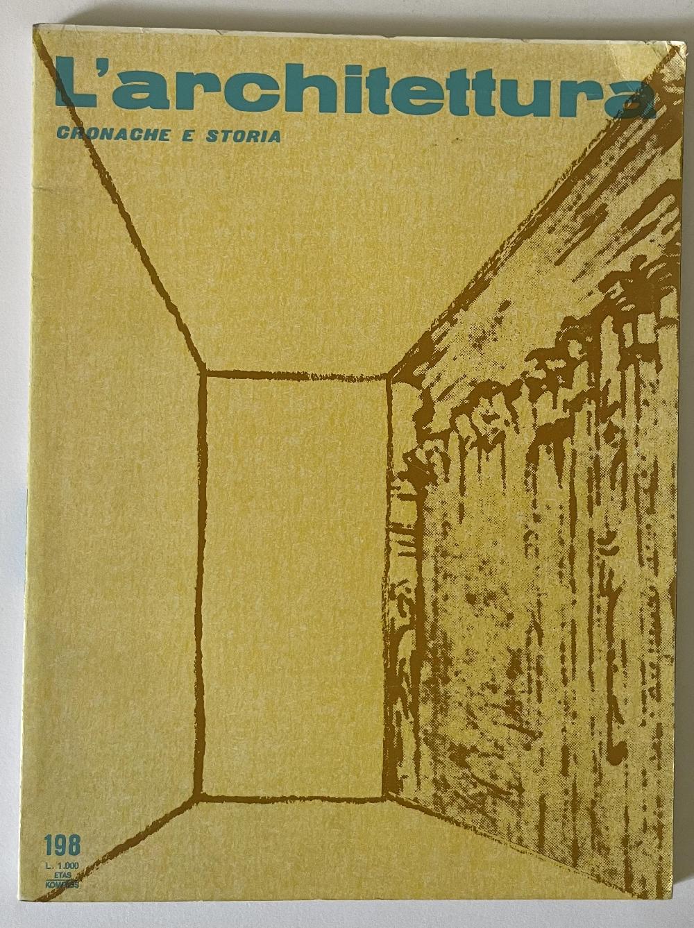 Abebooks L' Architettura no 198 anno 1972