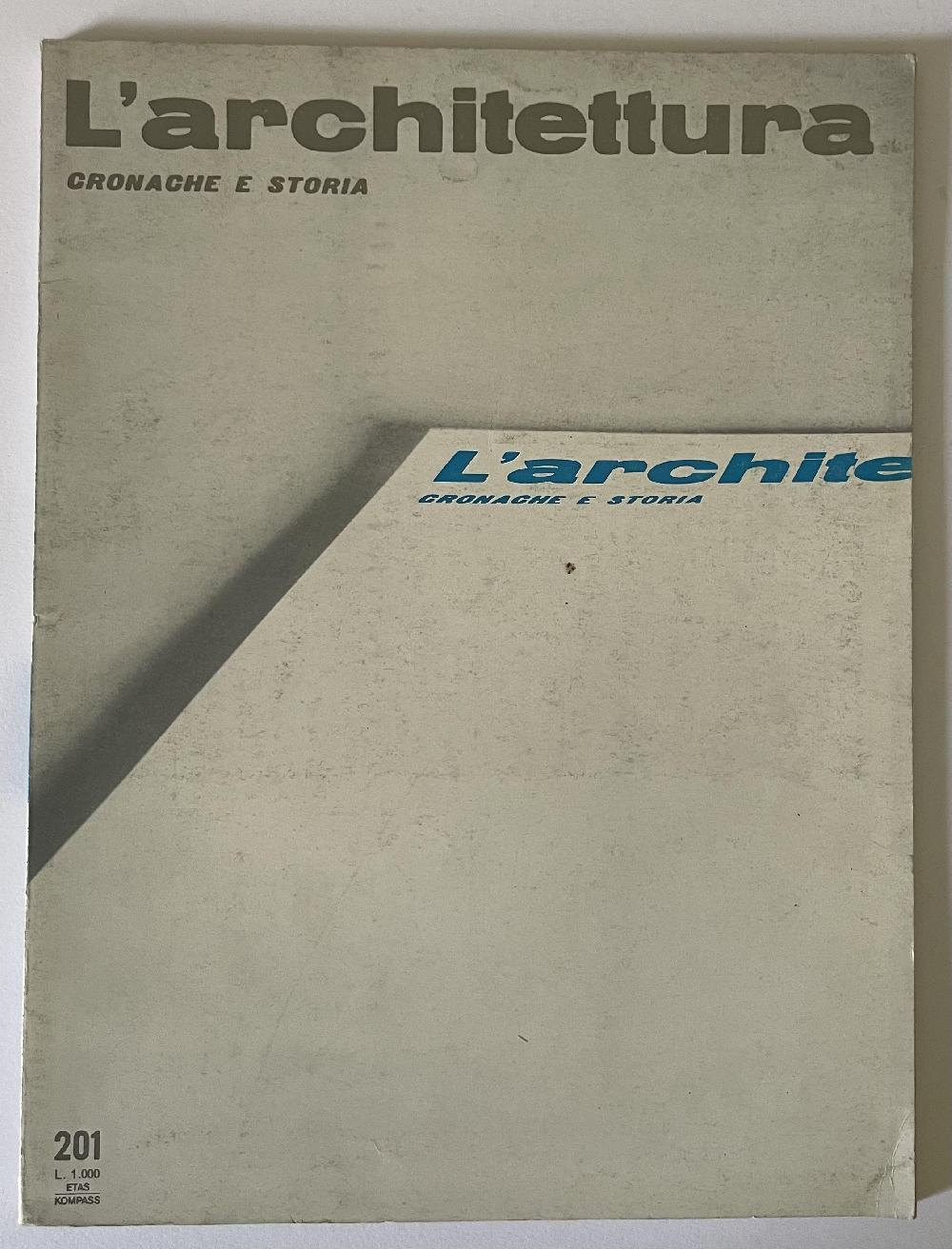 Abebooks L' Architettura no 201 anno 1972