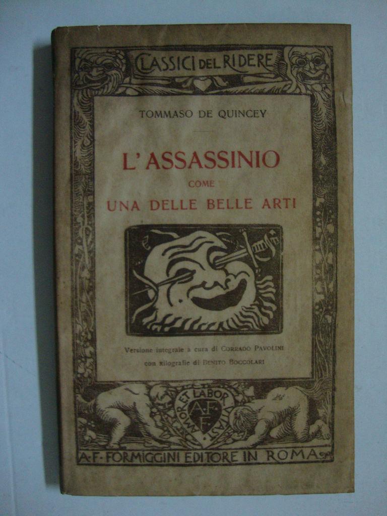 Abebooks L'assassinio come una delle belle arti