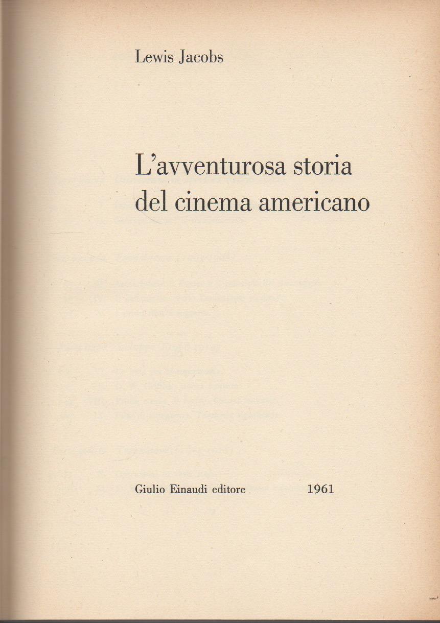 Abebooks L'avventurosa storia del cinema Americano