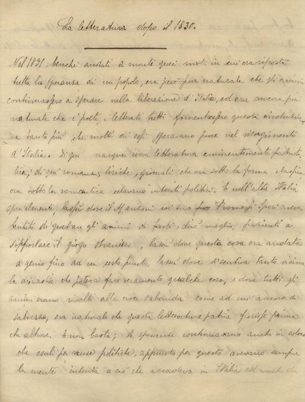 Abebooks La letteratura dopo il 1830