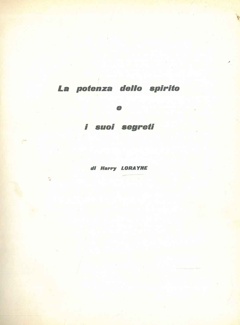 Abebooks La potenza dello spirito e i suoi segreti