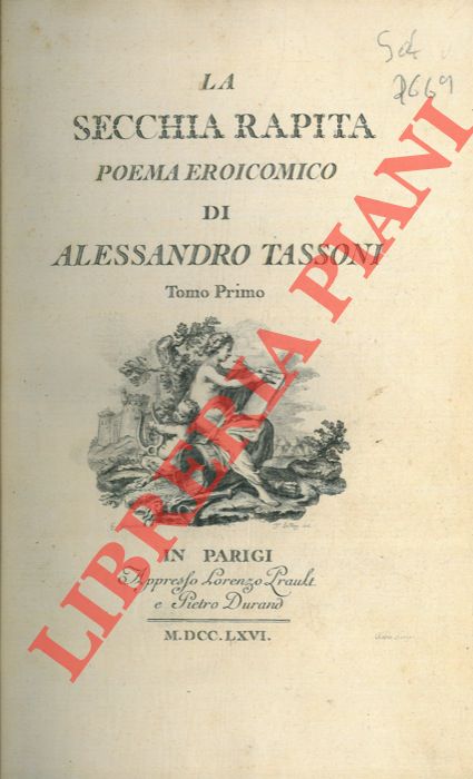 Abebooks La secchia rapita. Poema eroicomico