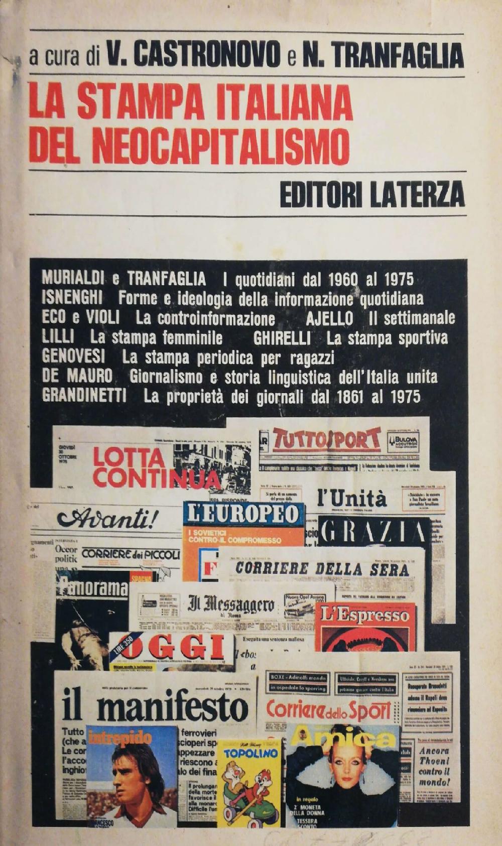 Abebooks La stampa italiana del neocapitalismo