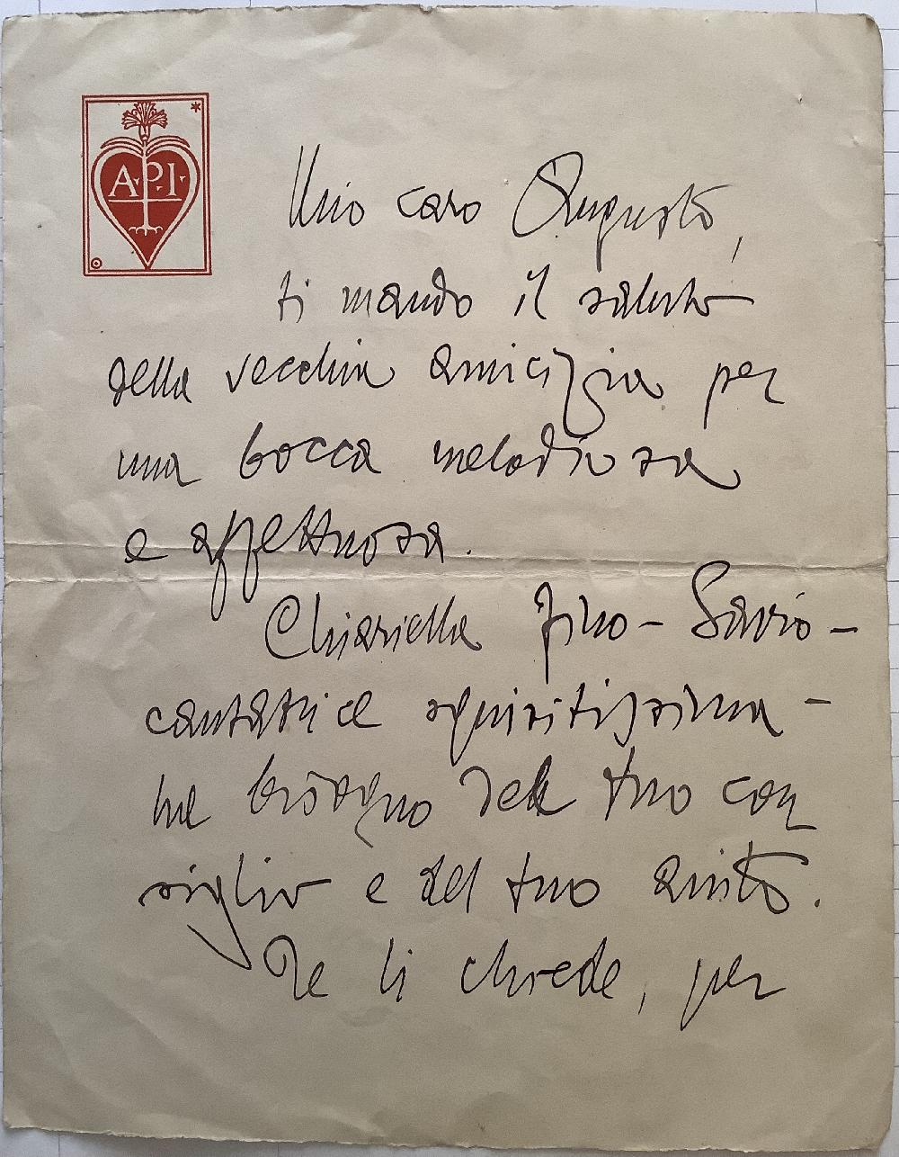 Abebooks Lettera di Gabriele D Annunzio
