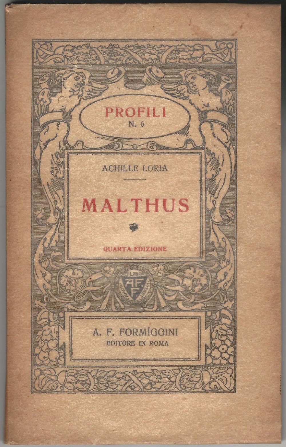 Abebooks Malthus. Quarta edizione