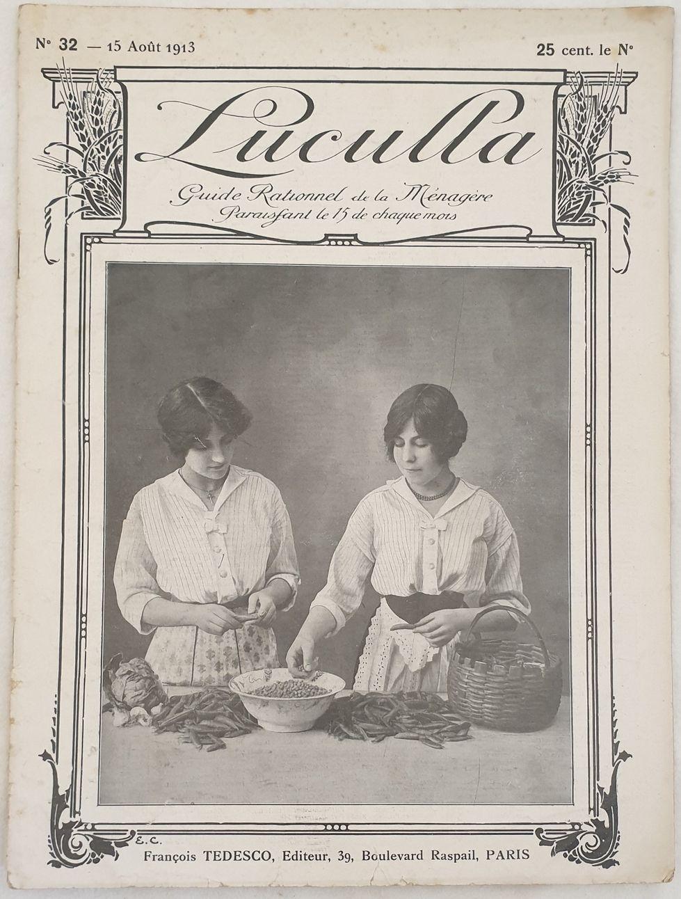 Abebooks N. 32 - 15 AOUT 1913 LUCULLA