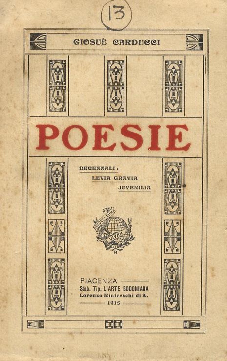 Abebooks Poesie di Giosuè Carducci (Enotrio Romano)