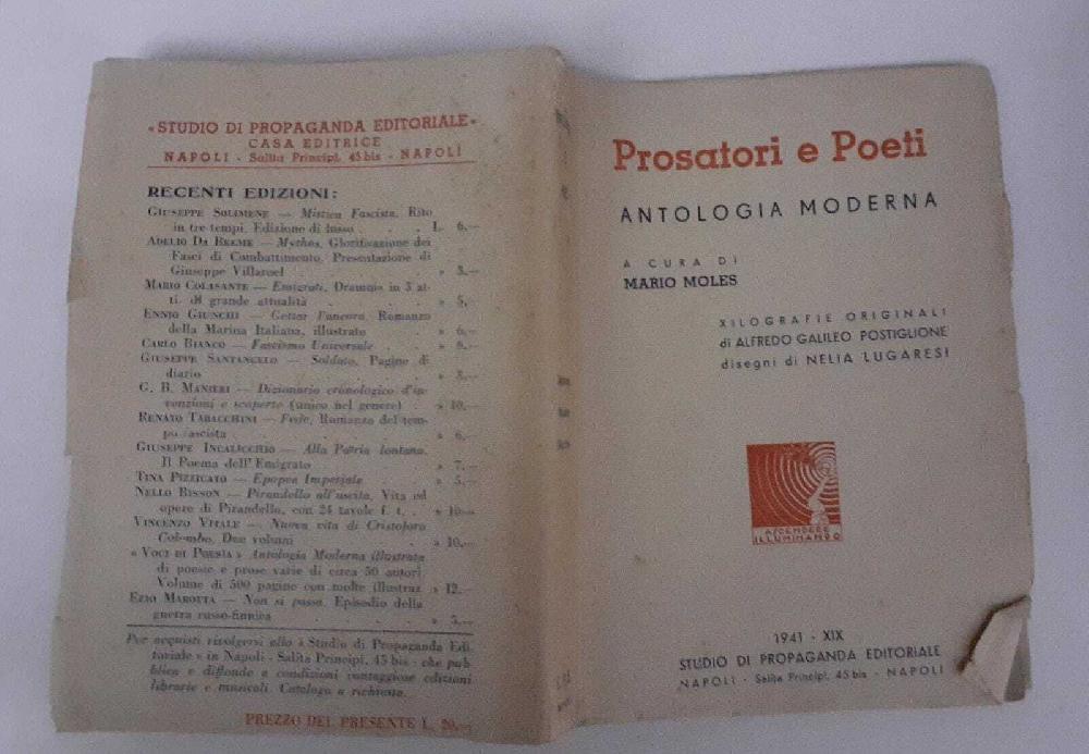 Abebooks Prosatori e poeti antologia moderna