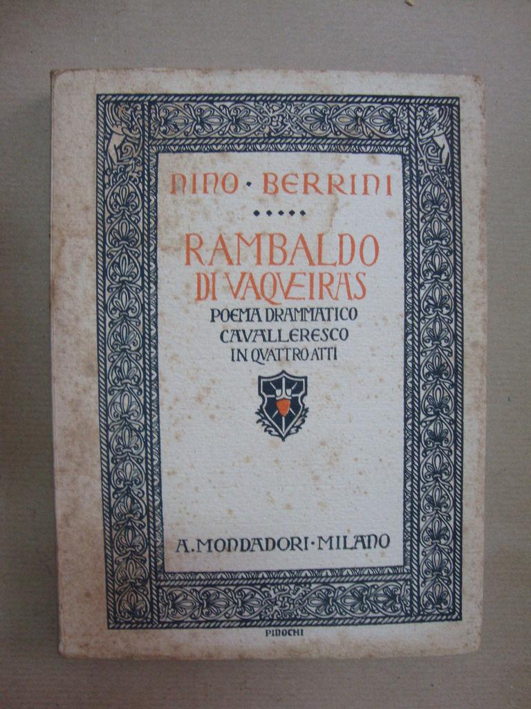 Abebooks Rambaldo di Vaqueiras (I Monferrato)