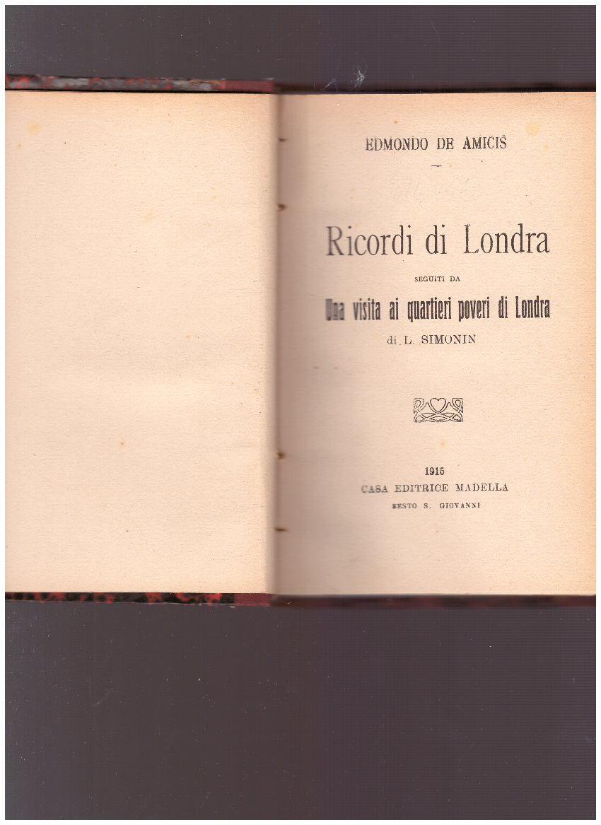 Abebooks RICORDI DI LONDRA