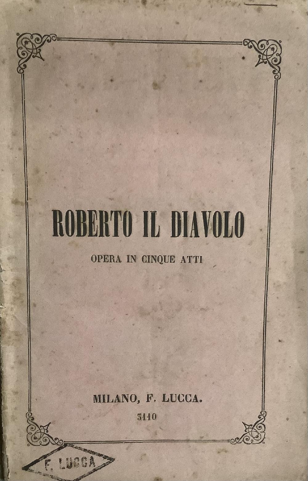 Abebooks Roberto il diavolo