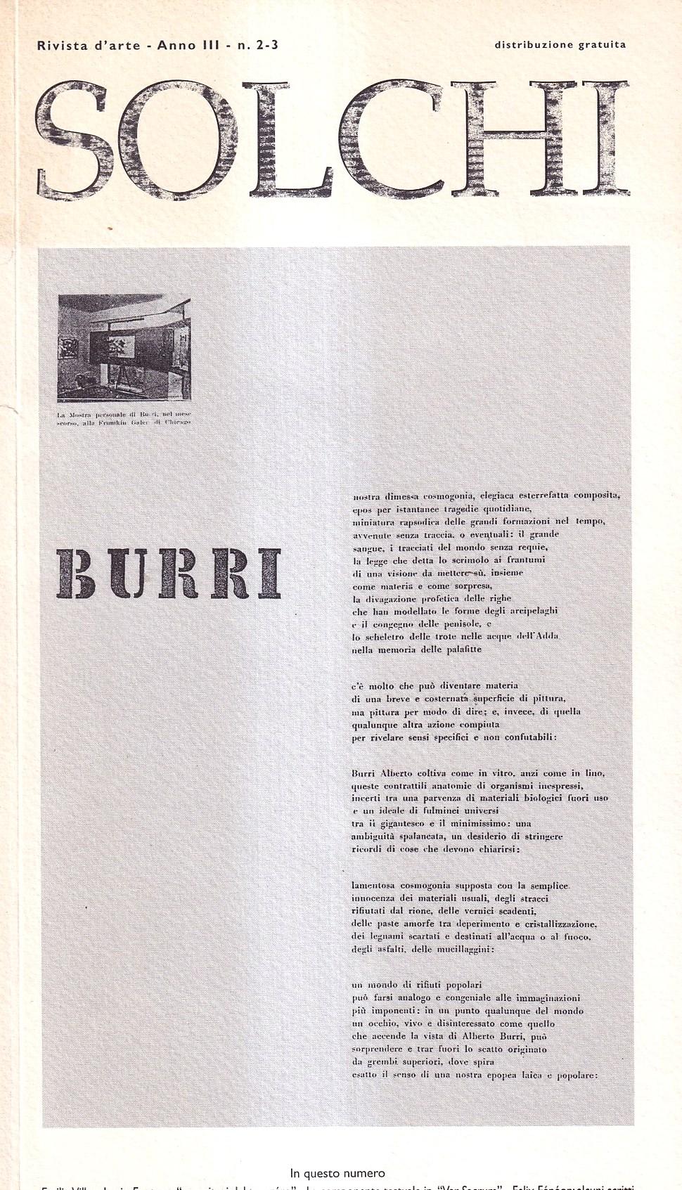 Abebooks Solchi. Rivista D'arte - Anno III N. 2-3