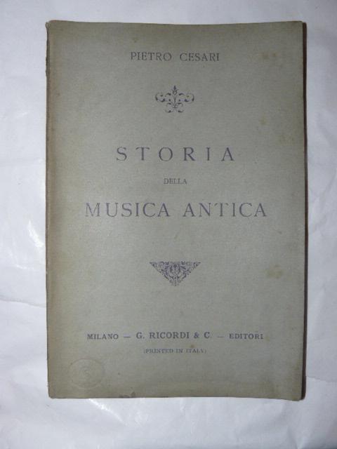 Abebooks Storia della musica antica