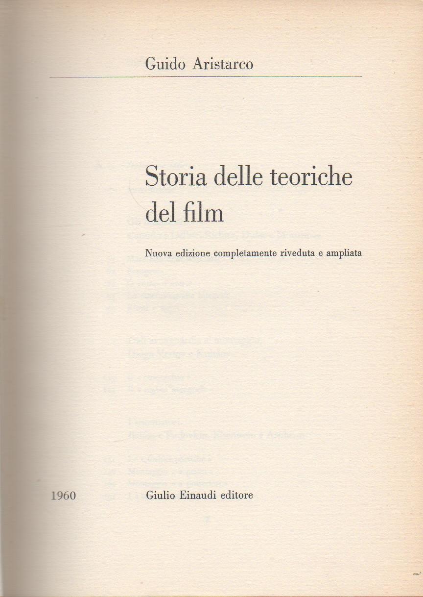 Abebooks Storia delle teoriche del film