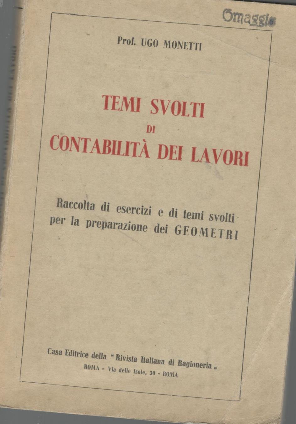 Abebooks Temi svolti di contabilità dei lavori
