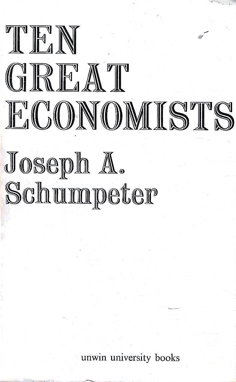 Abebooks Ten great economists from Marx to Keynes