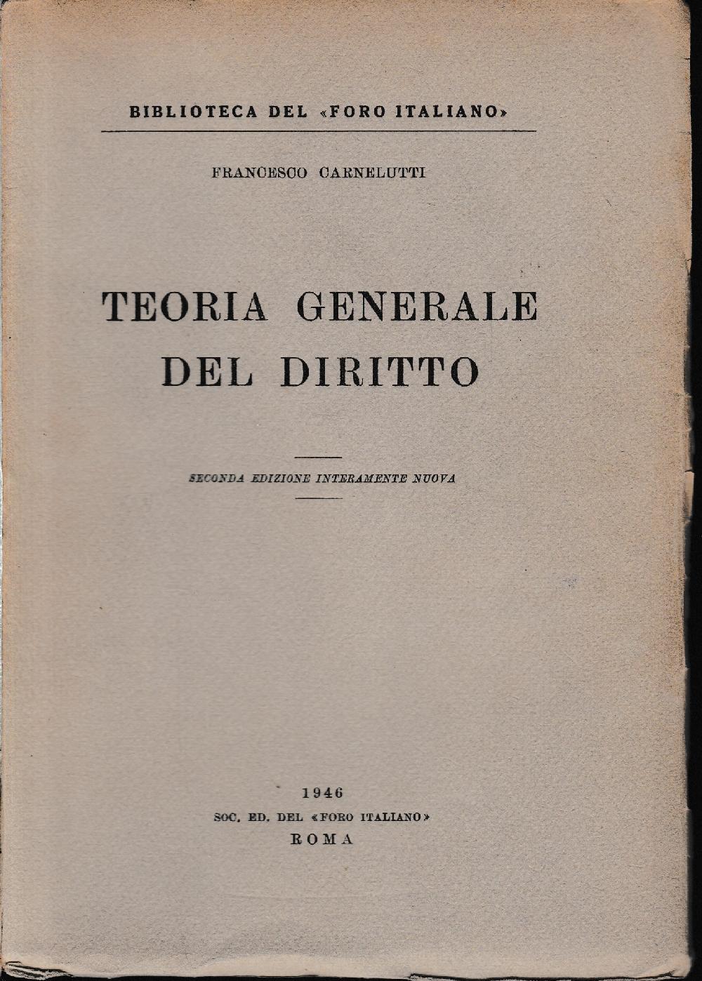Abebooks Teoria generale del diritto