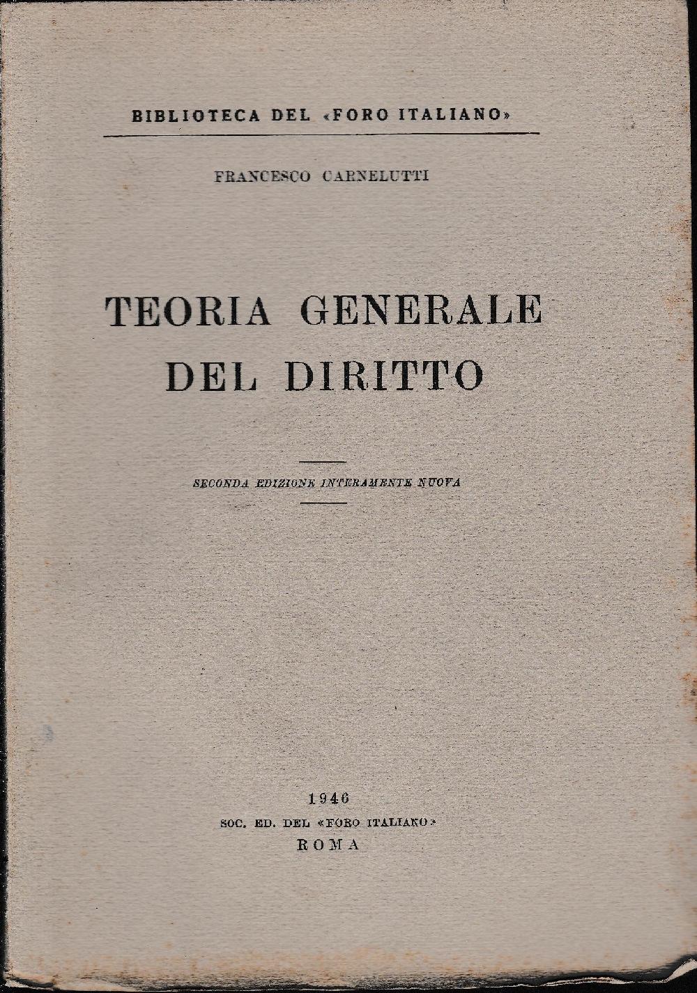 Abebooks Teoria generale del diritto