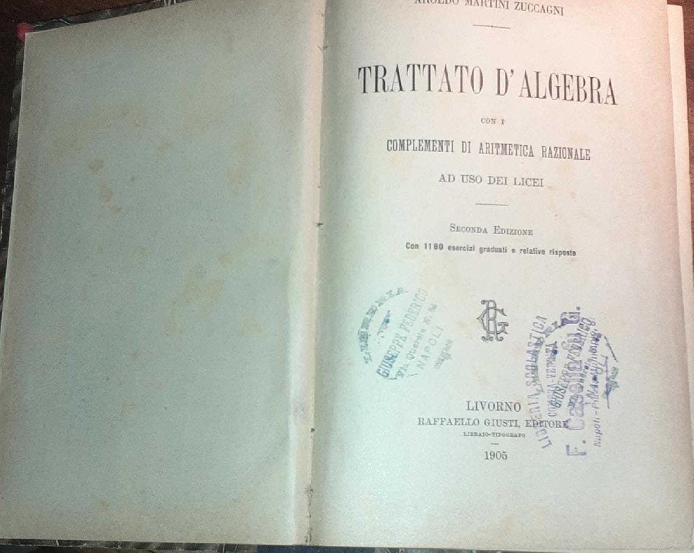 Abebooks Trattato d'algebra