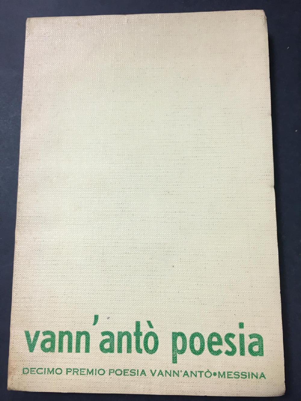 Abebooks Vann'Antò. Poesia. Decimo premio poesia. s.d