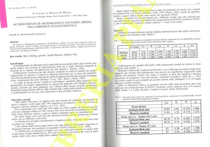 Abebooks Accrescimento di Micromesistius poutassou (Risso) nell'Adriatico Sud-occidentale