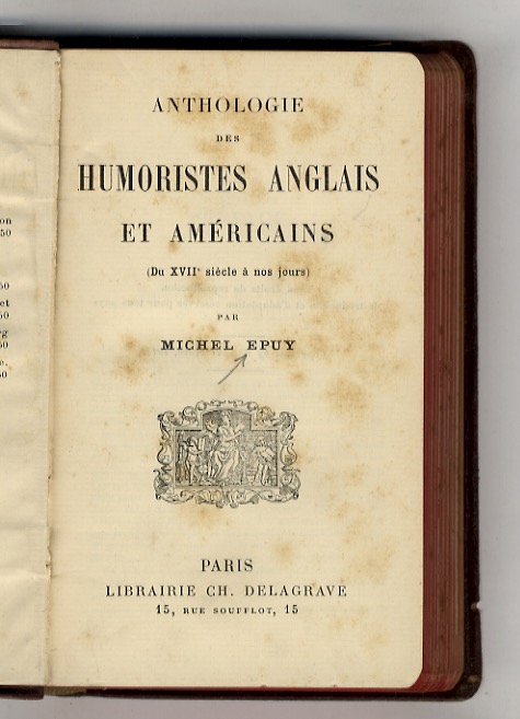 Abebooks Anthologie des humoristes anglais et américains. (Du XVIIe siècle à nos jours)