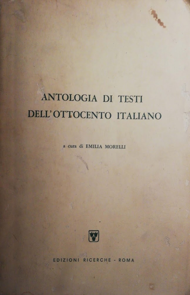 Abebooks Antologia di testi dell'ottocento italiano