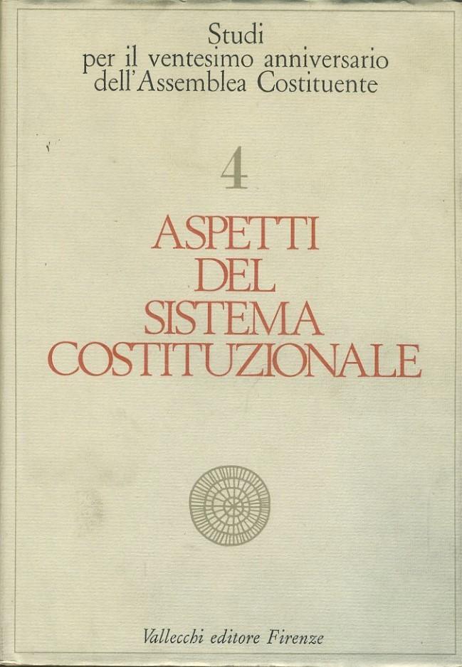 Abebooks Aspetti del sistema costituzionale. Volume 4