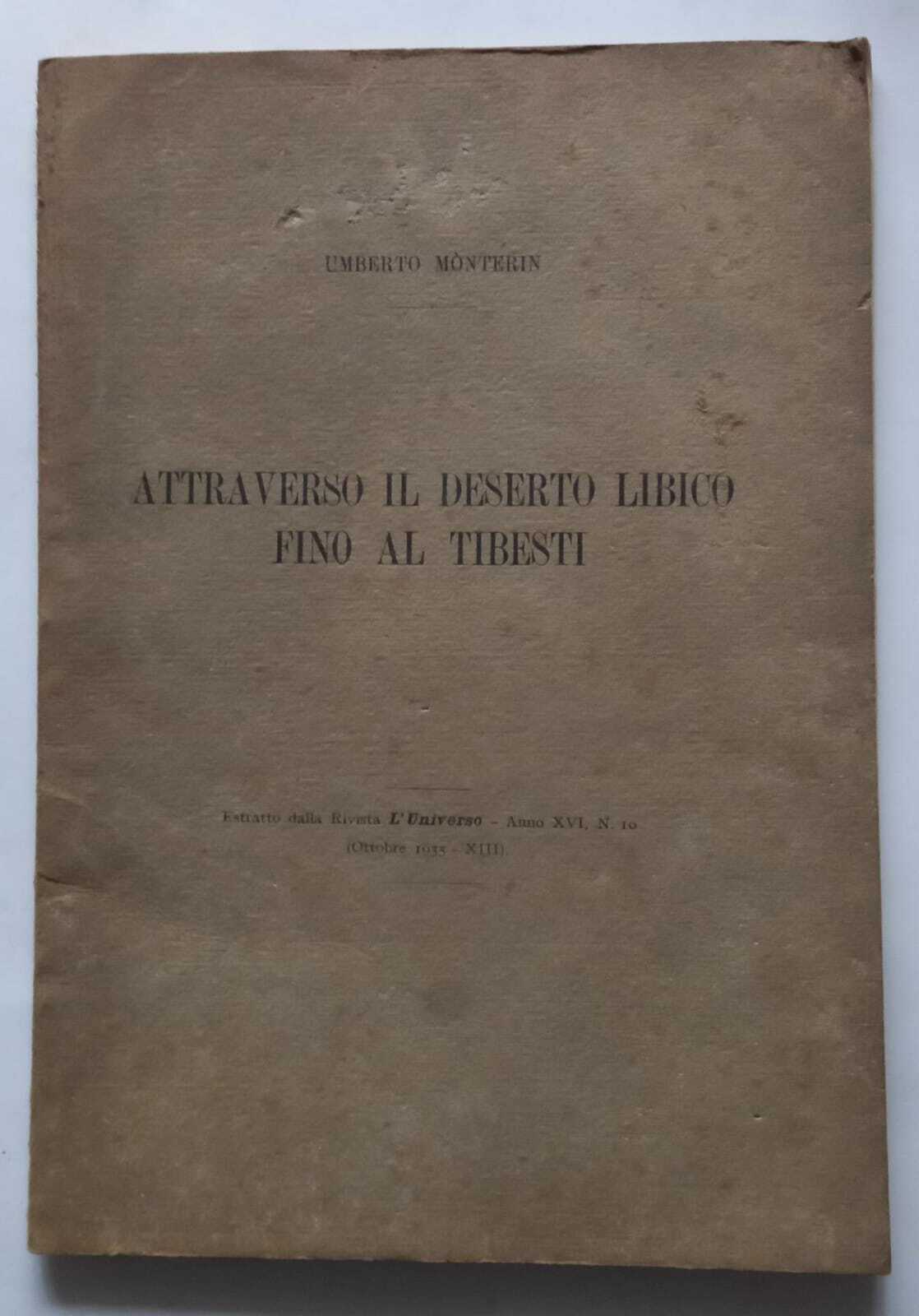 Abebooks Attraverso il deserto Libico fino al Tibesti (Estratto)