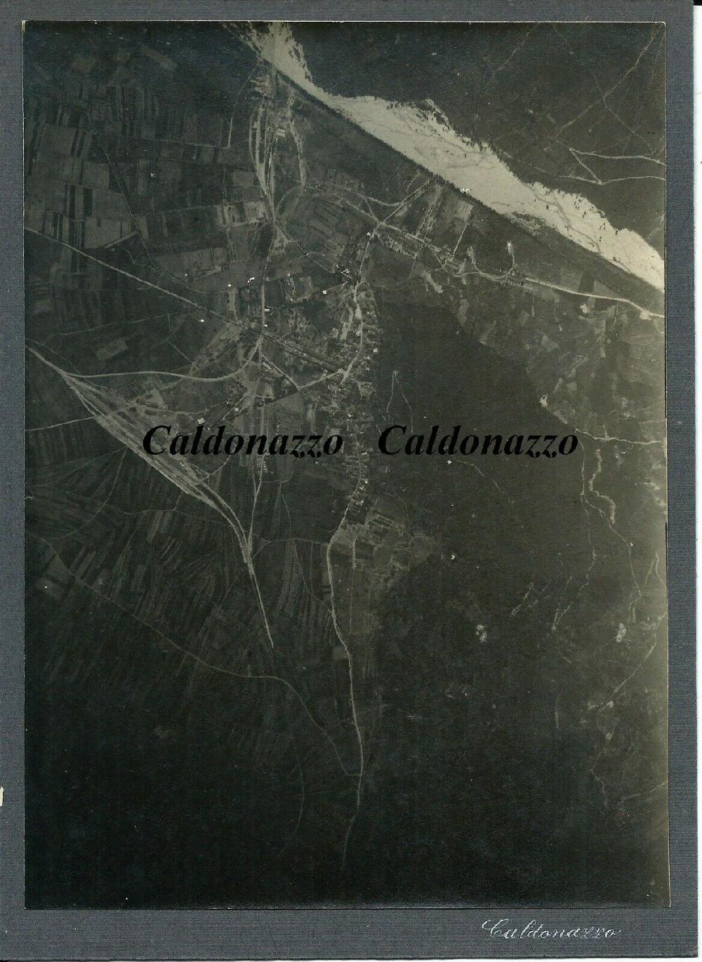 Abebooks Bella Foto aerea originale 1a Guerra Mondiale Caldonazzo/Trento 1917
