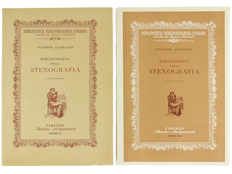 Abebooks BIBLIOGRAFIA DELLA STENOGRAFIA. Volume I - Volume II.: