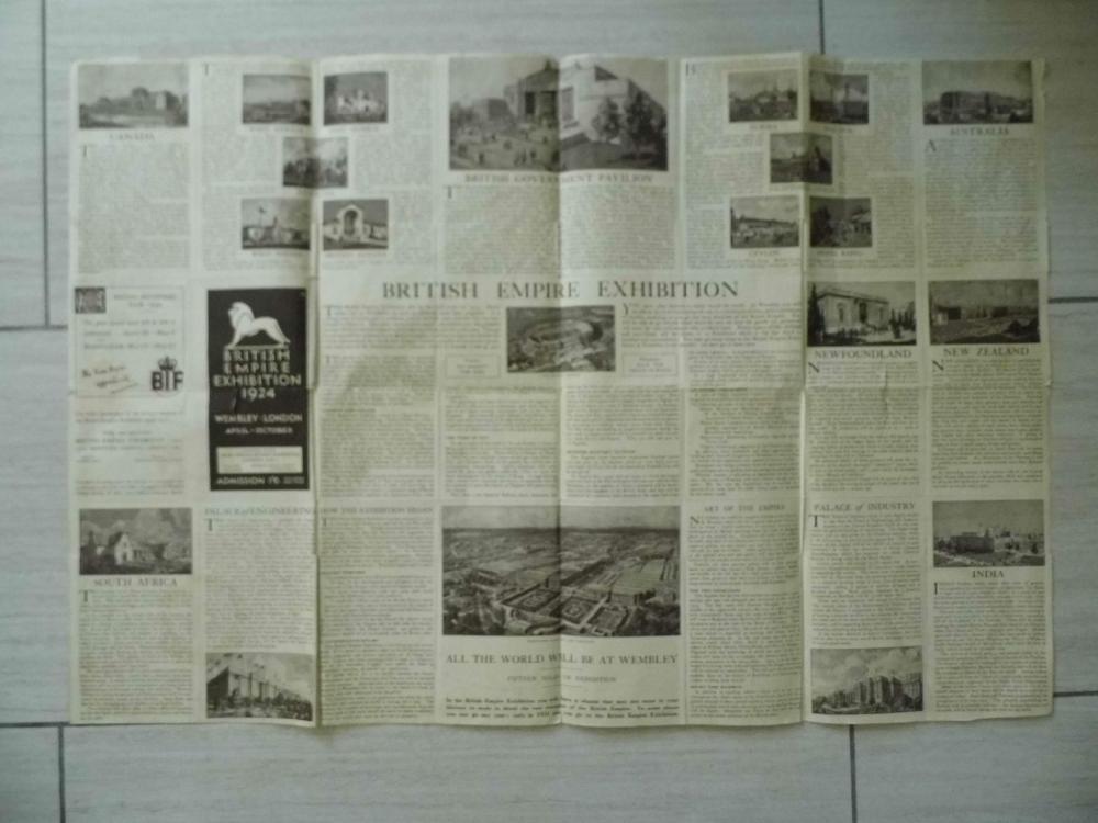 Abebooks BRITISH EMPIRE EXHIBITION 1924 Wembley Park April-October. Its situation described in relation to the railways of London