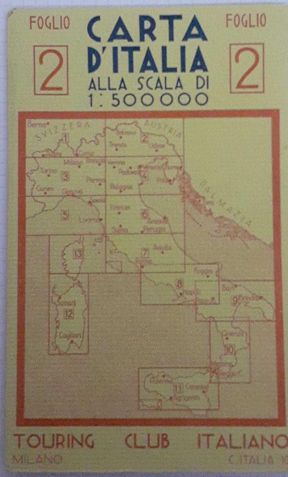 Abebooks Carta d'Italia alla scala di 1:500000 foglio n.2