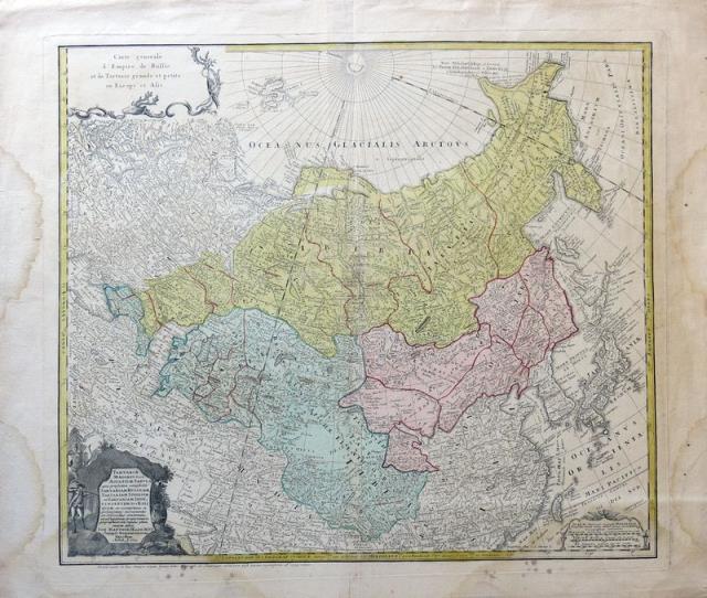 Abebooks Carte generale d'Empire de Russie et de Tartarie grande et petite en Europe et Asie. Tartariae Maioris sive Asiaticae tabula