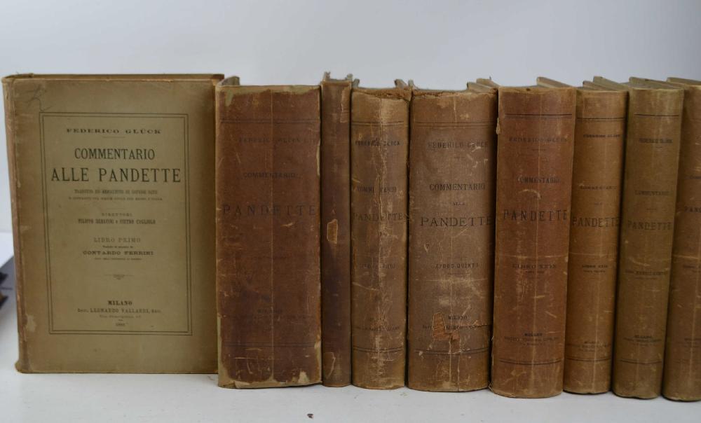 Abebooks Commentario alle pandette tradotto ed arricchito di copiose note e confronti col codice civile del Regno d'Italia. Direttori Pietro Cogliolo e Carlo Fadda