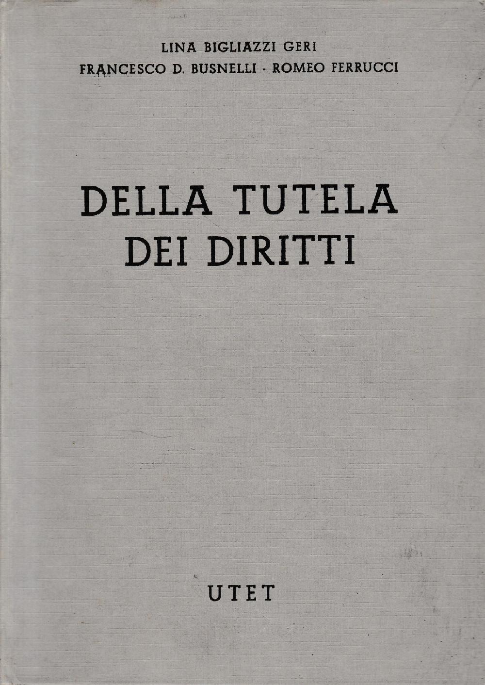 Abebooks Commentario del Codice Civile libro VI titoli IV-V capo 5° tomo 4. Della tutela dei diritti (art. 2900-2969)