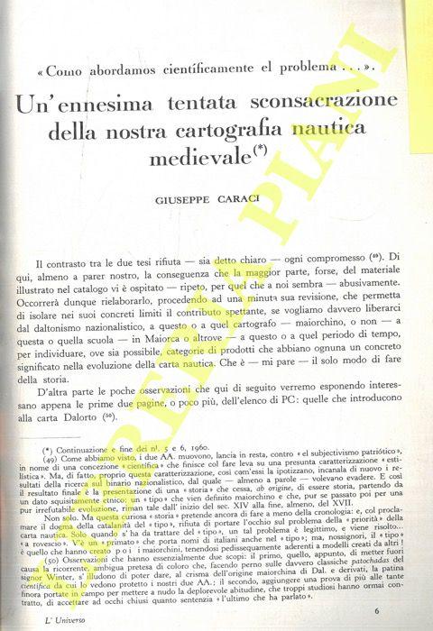 Abebooks ?Como abordamos cientificamente el problema.? un'ennesima tentata sconsacrazione della nostra cartografia nautica medievale