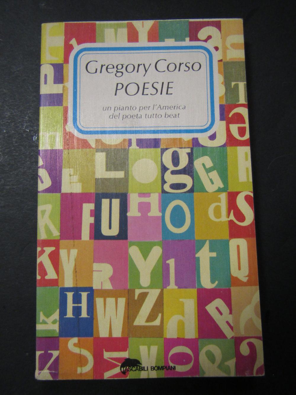 Abebooks Corso Gregory. Poesie. Un pianto per l'America dal poeta tutto beat. Bompiani 1978 - I