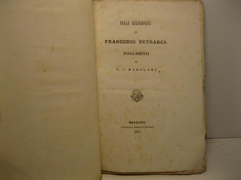 Abebooks Della religiosita' di Francesco Petrarca. Discorso