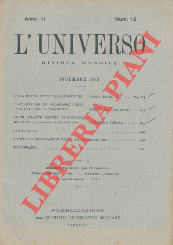 Abebooks Di un atlante nautico di Giovanni Martines