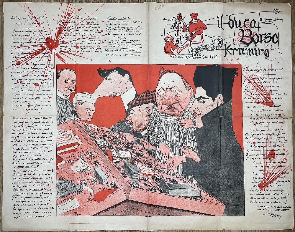 Abebooks DUCA (IL) Borso krumiro. Anno 6. Numero fuori abbonamento. Modena 2 dicembre 1905