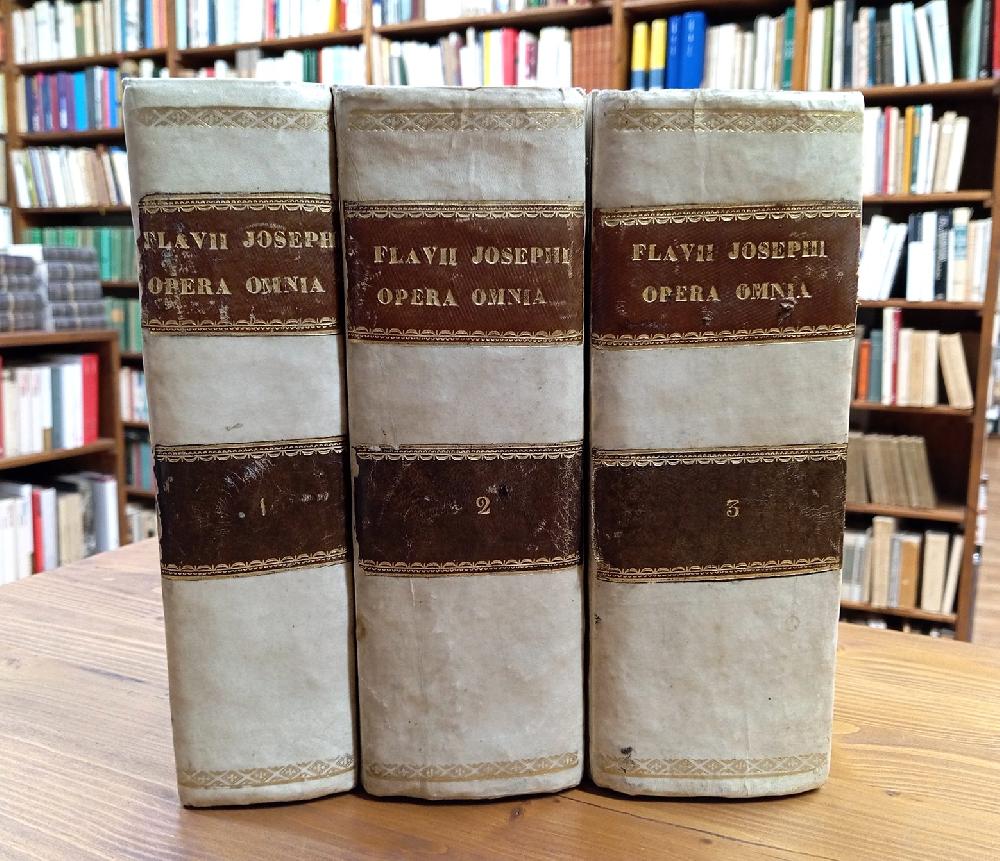 Abebooks Flavii Iosephi hebraei opera omnia graece et latine excusa ad editionem lugduno-batavam Sigiberti Havercampii cum Oxoniensi Ioannis Hudsonii collatam curavit Franciscus Oberthür. Tomus I II III