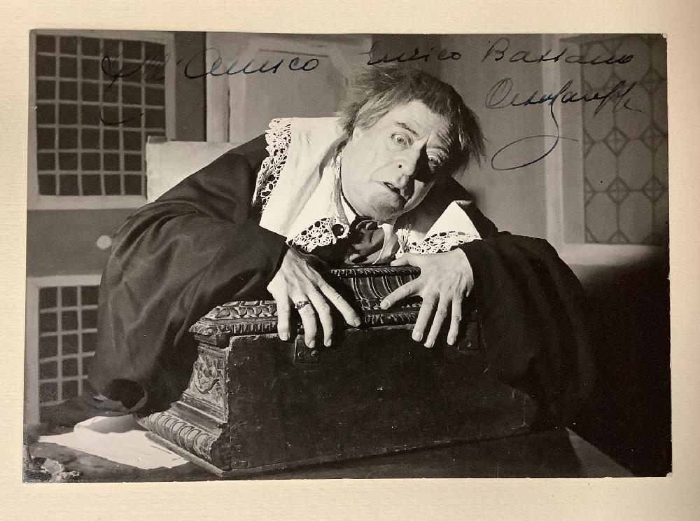 Abebooks Fotografia originale con dedica autografa dell attore Cesco Baseggio