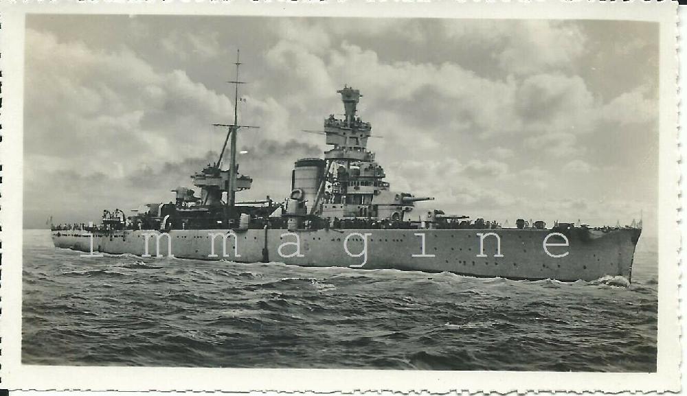 Abebooks Fotografia originale Regio incrociatore "Trieste" 1940's