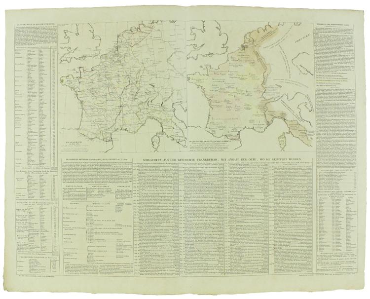 Abebooks FRANKREICH IM JAHR 1812 - BILDUNG DES FRANZÖSICHEN GEBIETS. Historisch-geographisc-genealogischer Atlas No. XII.: