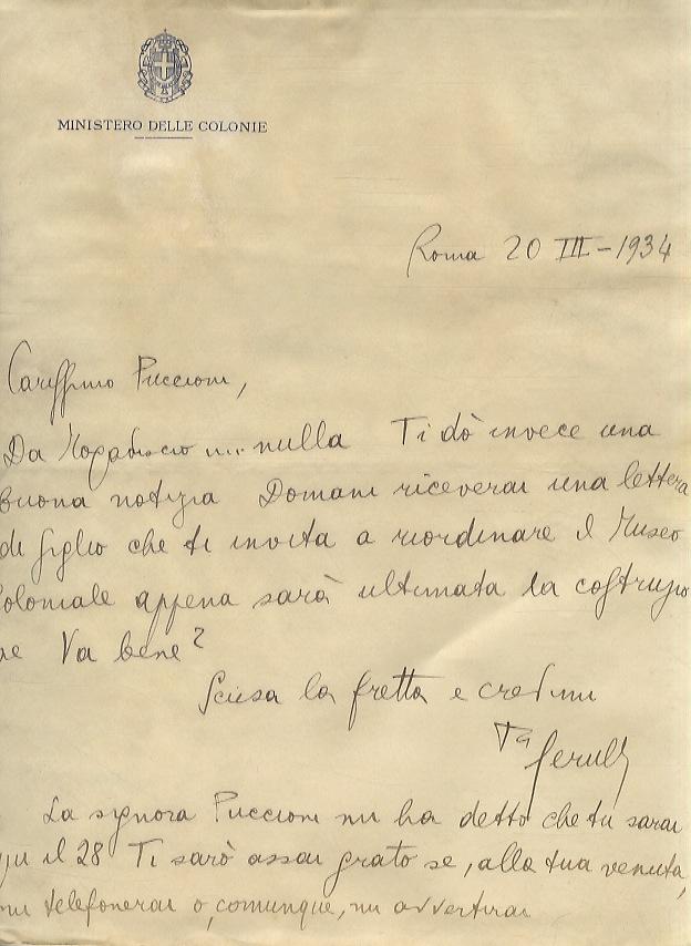 Abebooks Gruppo di 30 lettere + 8 biglietti formato cartoline tutti manoscritti autografi firmati indirizzati a Nello Puccioni geografo ed etnologo fiorentino. Le lettere - quando è presente la data - vanno dal 1932 al 1934. Qu