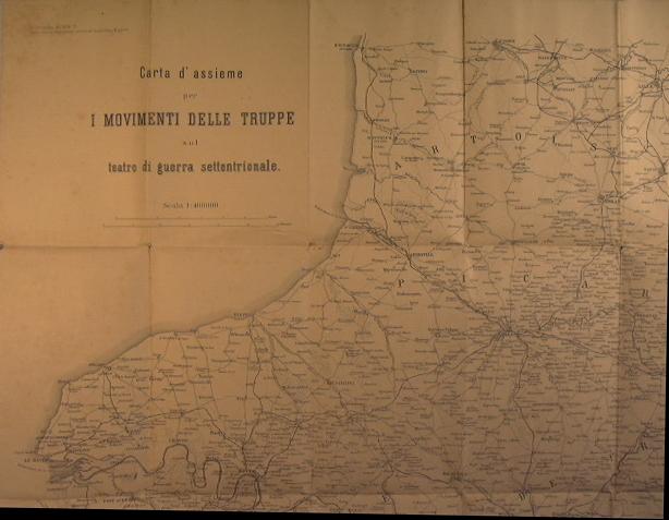 Abebooks Guerra Franco Tedesca 1870-71. Carta d'assieme per i movimenti delle truppe sul teatro di guerra settentrionale