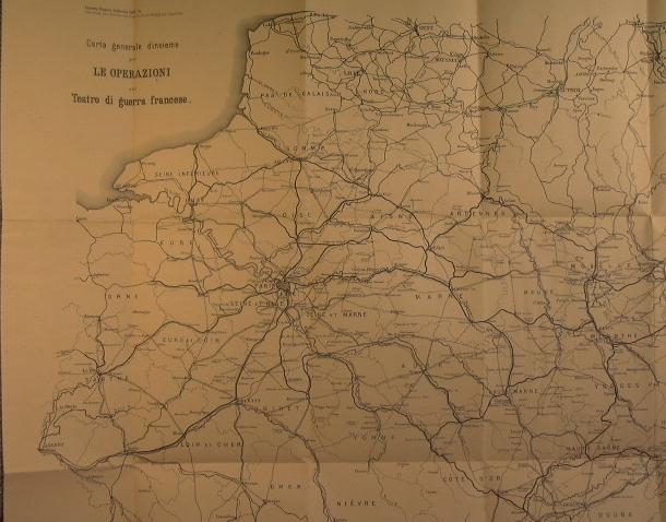 Abebooks Guerra Franco Tedesca 1870-71 Carta generale d'insieme per le Operazioni sul Teatro di guerra francese